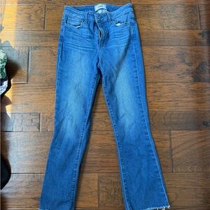 PAIGE Flare & Wide Leg Blue Jeans